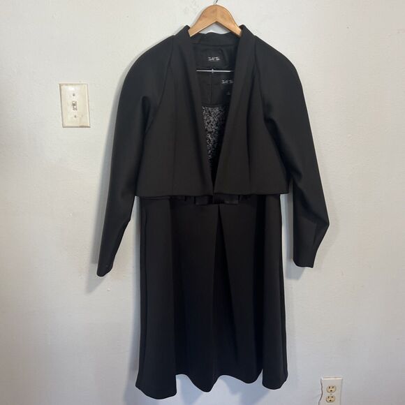 Isabel Toledo for Lane Bryant Woman Plus Sequin Party Dress Jacket Set 18 - Picture 2 of 12